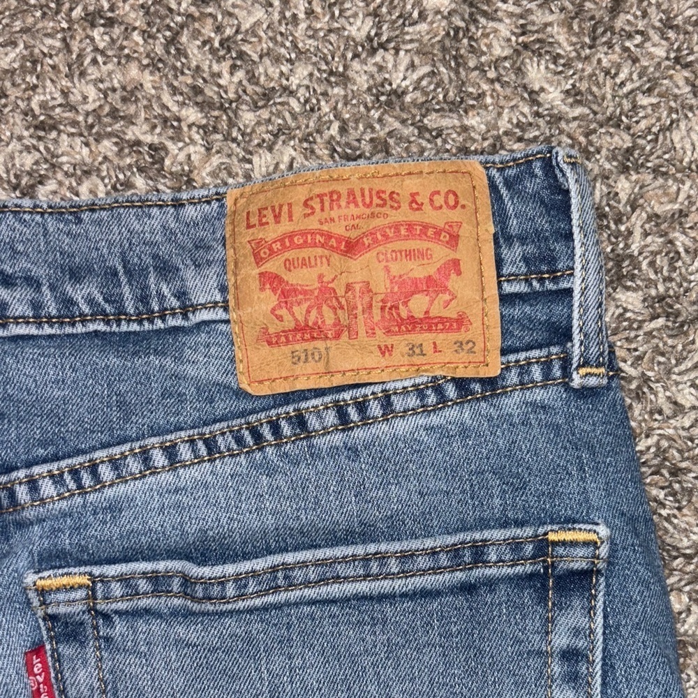 Levi's Men's Slim Jeans in Deep Blue - Picture 9 of 9
